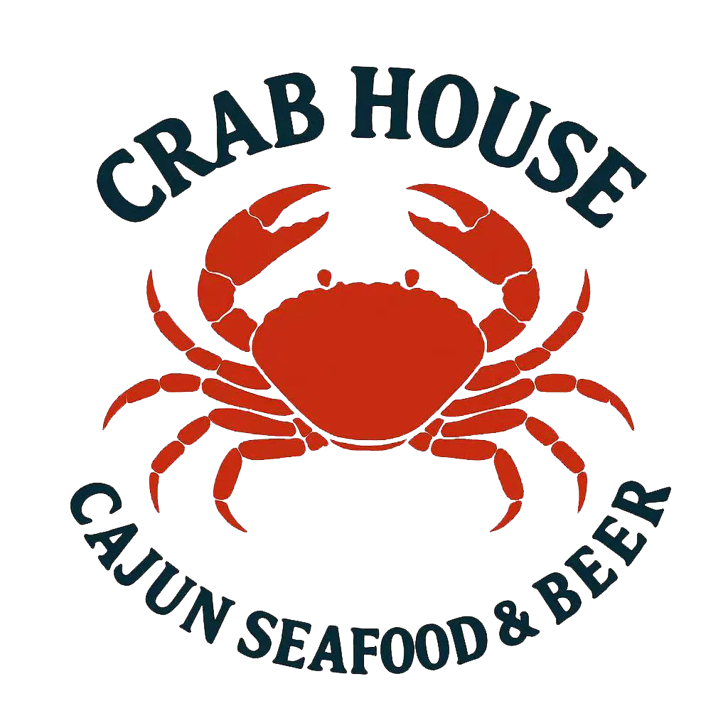 Crab House Cajun seafood and beer logo at Crab House, a Cajun Seafood Restaurant in Modesto